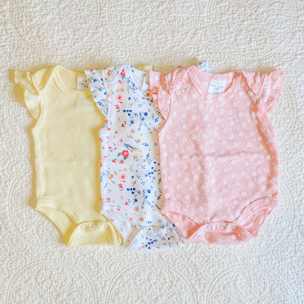 0-3 Month Laura Ashley Onesie Set